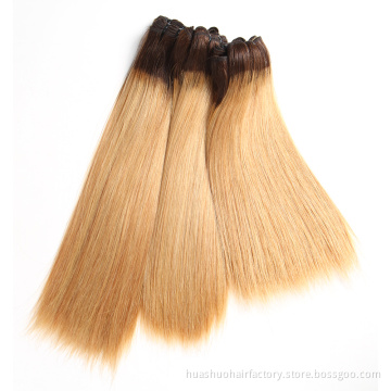 T1B/27 Ombre Color Double Drawn Cuticle Aligned Raw  Virgin Brazilian Hair Styles